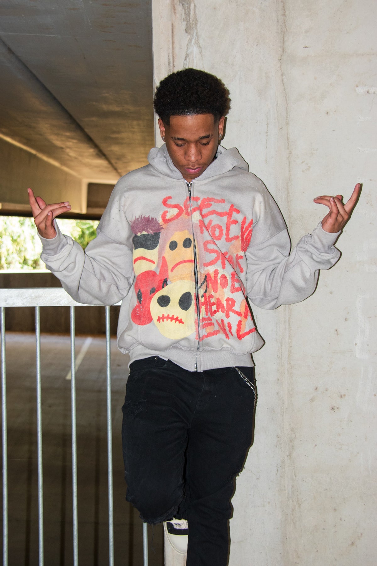 "No Evil" Zip-up